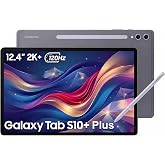 Samsung Galaxy Tab S10+ Plus 12.4" Tablet, 12GB RAM, 256GB + 256GB SD Card | AMOLED 2X 2K+ 120Hz Touchscreen, Ultra-Light Android Tablet, Galaxy S Pen, AI Tools, 16-Hr Long Battery Life, SM-X820