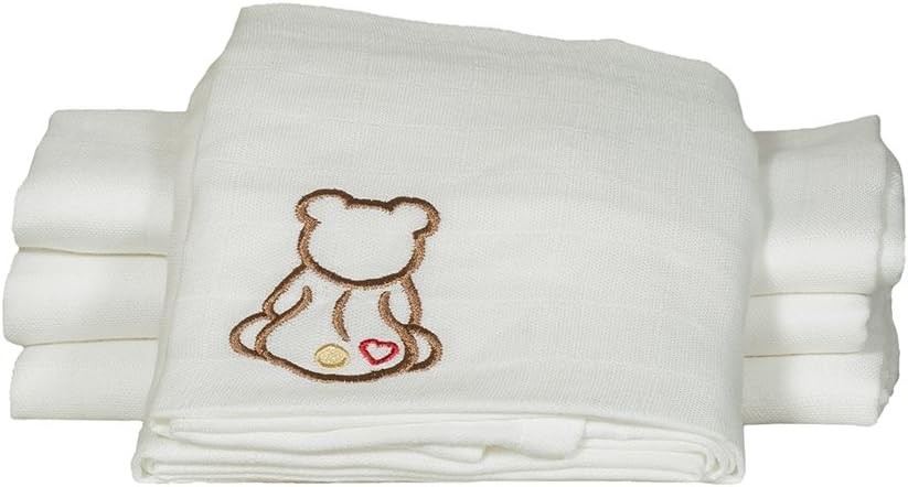 4 Pack Baby Muslin Squares, Organic Cotton Baby Burp Cloth, 80 cm X 80 cm