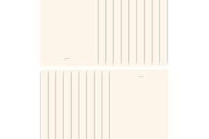 DALIX PVC Veritcal Blind Replacement Slats Curved Smooth Ivory 82.5 x 3.5 (20-Pack)