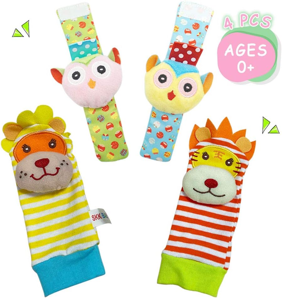 baby socks with rattles