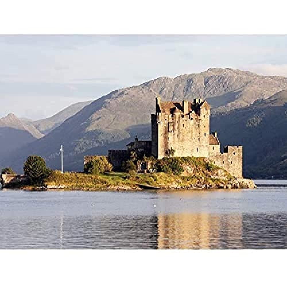 Piolle Eilean Donan Castle Kyle Lochalsh Scotland Photo Art Print Canvas Premium Wall Decor Poster Mural
