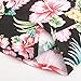 Hopioneer Men’s Aloha Shirts - Short Sleeve Button Down Brushed Hawaiian Shirt with Floral Print (Size M)