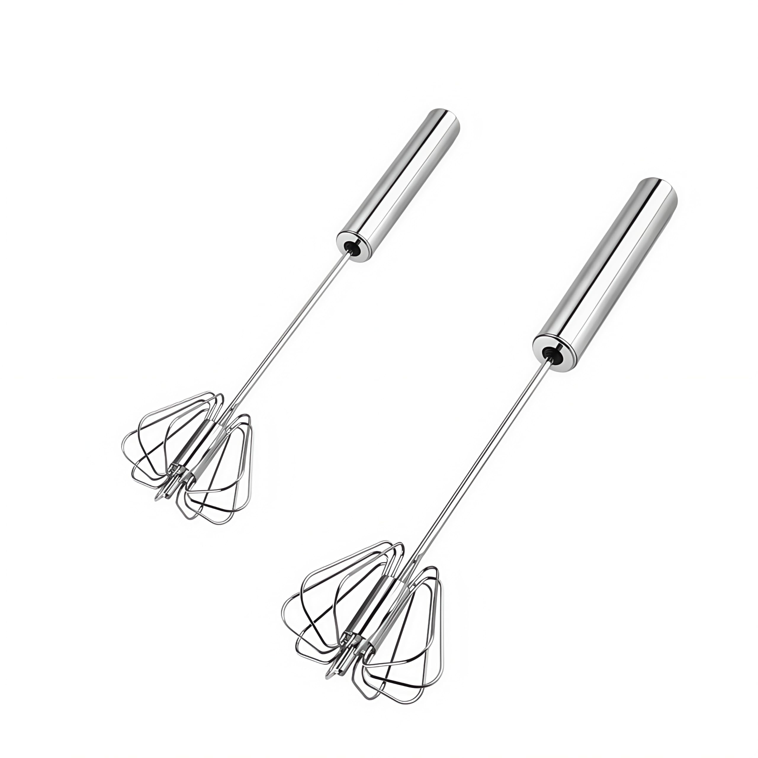 Photo 1 of Stainless Steel Egg Whisk, Digead Hand Push Rotary Whisk Blender, whisks for cooking, Hand Push Mixer Stirrer for Blending, Whisking, Beating & Stirring (10+12in)