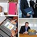 Fintie Pen Holder with USB Adapter Pocket for Apple Pencil Pro, Apple Pencil (USB-C / 1st / 2nd Generation), Elastic Vegan Leather Sleeve Pouch Compatible with iPad Case, Navy Blue