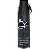 Tervis Venture Water Bottle Penn State Nittany Lions - Full Speed Triple Insulated Tumbler Travel Cup Keeps Drinks Cold & Hot, 26oz, Stainless Steel