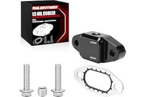 LS Engine Oil Cooler Bypass Cover Block-Off Plate for Gen III/IV LS Engines, Durable Aluminum Replacement for OE#12577903 (No