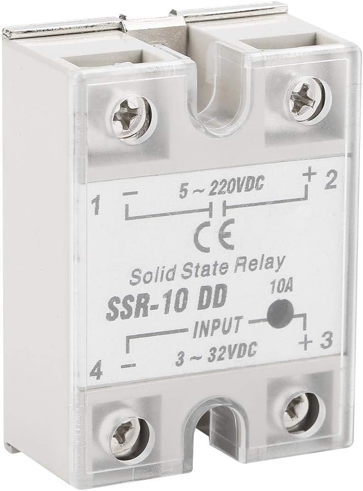 PBZYDU SSR-10 DD 10A Solid State Relay for Industrial Automation Process 5-220VDC