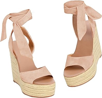 Wedges with bow ankle strap Clearance