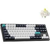 Keychron Q3 Max Wireless Custom Mechanical Keyboard, Full Aluminum 2.4 GHz Bluetooth QMK TKL Layout RGB with Hot-swappable Gateron Banana Switch Compatible with Mac Windows Linux