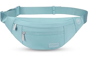 MAXTOP Large Crossbody Fanny Pack Belt Bag for Women Men with 4-Zipper Pockets Gifts for Enjoy Festival Sports Workout Travel