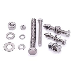 M8 x 45mm (10 Sets) Stainless Steel Hex Bolts with