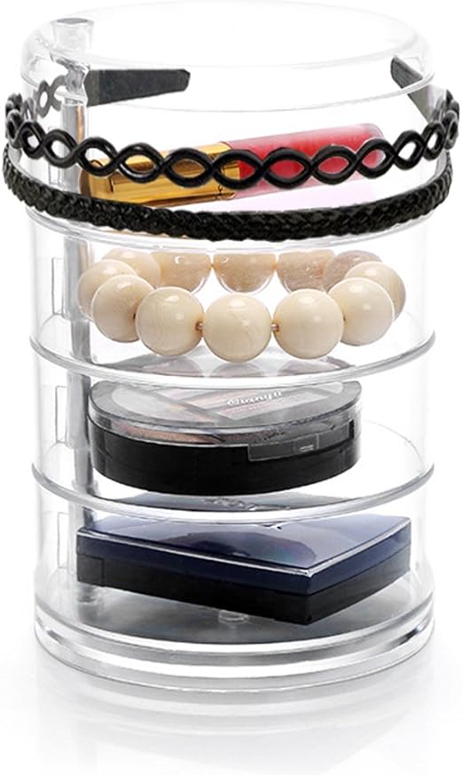 Amazon Com Sooyee Clear Acrylic 4 Tiers 360 Degree Rotation