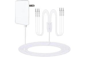 OUSALY 3V Power Adapter for Department 56 Accessories Lights Village Collections 56.55026 5655026 55026 OH-41111DT UD-0305B 5502-6 SA 41-350 (6 Output White)