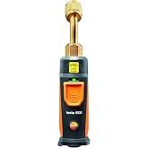 testo 552i Wireless Digital Vacuum Probe - Vacuum Gauge for HVAC Systems with IP54 Protection &ndash; 45&deg; Service-Port Design - HVAC Tool for AC/R System Evacuation with Bluetooth and App