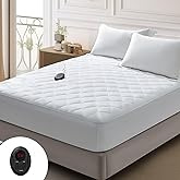 Bwarm Premium Quilted Heated Mattress Pad Twin XL Size, 39" x 80" Bed Warmer, 9 Heat Settings, 1-12 Hours Auto Off, Soft and