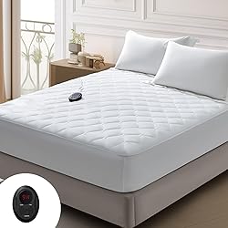Bwarm Premium Quilted Heated Mattress Pad Twin