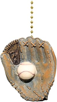 World Series Baseball Glove Ball Ceiling Fan Light Pull