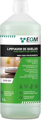 EQM - ECO-217 - Limpador de Pavimentos para Robôs de Limpeza - 1L - Adequado para Qualquer Superfície graças ao seu pH Neutro - Aroma Floral