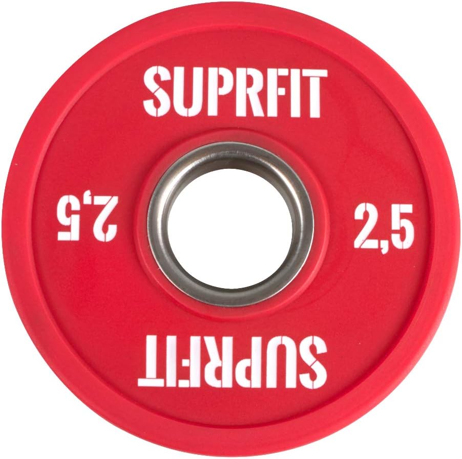 Suprfit Mini PU Bumper Plates Single Weight: 0.5-2.5 kg 50 mm receptacle
