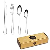 VIVANI 16 Piece Silverware Set for 4, Premium