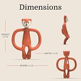 Matchstick Monkey Teether Gel Applicator Fudge Fox 11 cm Antimicrobial BPA Free view 6