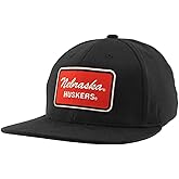 Nebraska Cornhuskers NCAA Officially Licensed Fitted Hat M15Z Brick Black, Large