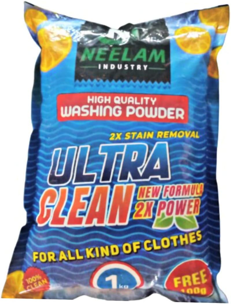 NEELAM Industries Ultra Clean Detergent Powder, Washing Powder for