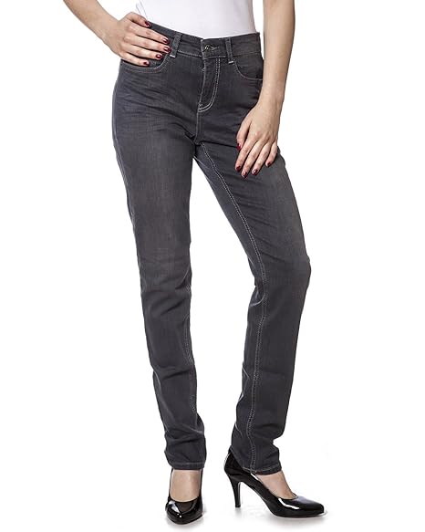 MAC Jeans Angela Pipe Dark Grey D915
