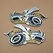Liphontcta 2Pcs Super Bee Yellow Car Emblem Decal Metal 3D Side Fender Auto Badge for Dodge Sticker
