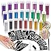 INGALA Pro Glitter Tattoo Kit. 24 Extra Fine Glitter Colors, PRO Tattoo Stencils and Glitter Tattoo Glue for The Perfect Glitter Tattoos Set