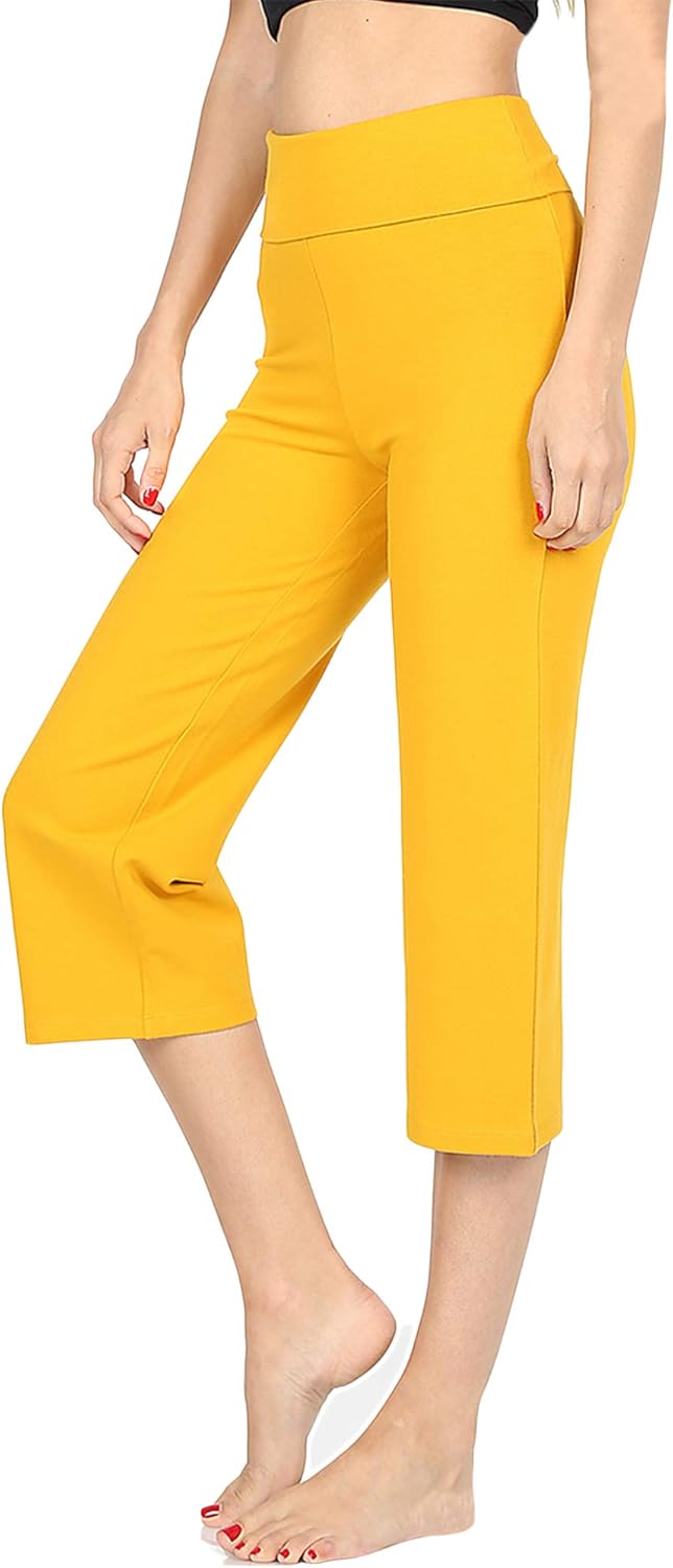 fold over capri yoga pants