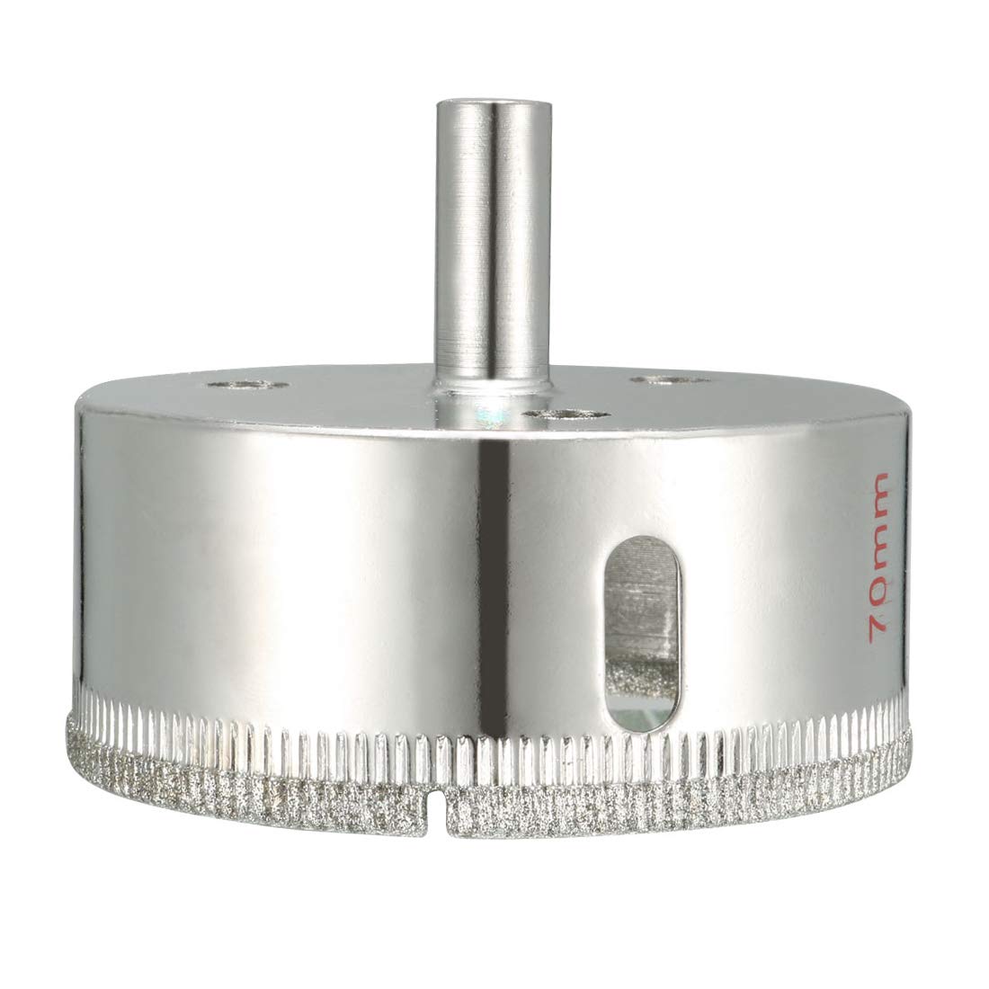 Sourcingmap 70mm Diamond Coated Glass Hole Saw Drill Bits for Ceramic Tile Marble Rock Porcelain Bottles Pots Brick