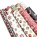 David accessories Christmas Snow Printed Leather Sheets Fabric Canvas Back 9Pcs 8