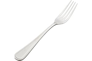 Winco Continental 12-Piece Table Fork Set, European, Heavyweight Stainless Steel
