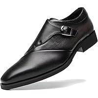 Amazon.com | ZRO Men's Lace Up Formal Modern Oxford Dress Shoes Black US 5 