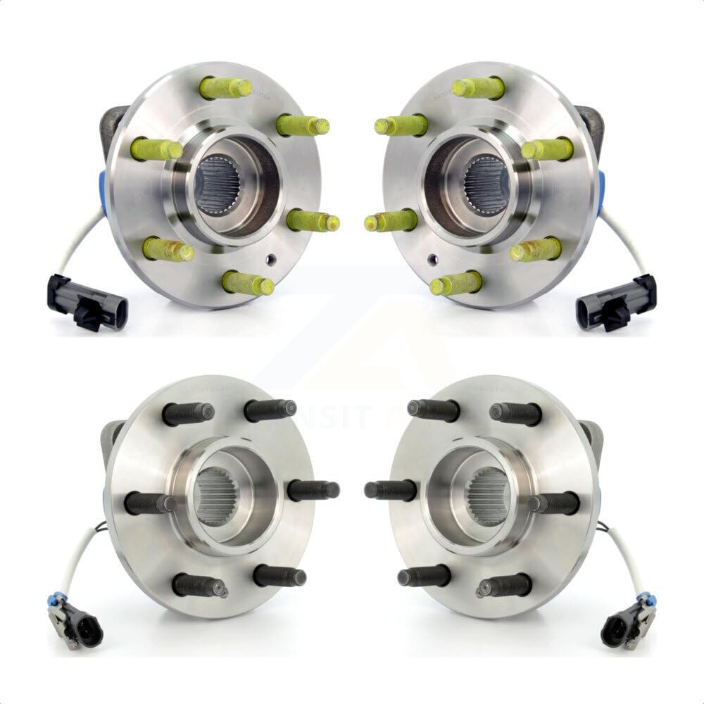 Front Rear Wheel Bearing & Hub Assembly Kit For