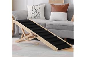 SMILEBABY Large Dog Pet Ramp Stairs for Bed Car Truck Couch SUV,Dog Pet Ramp for Small Large Dogs Pets to Get on High Bed Truck Couch Sofa