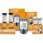 Home Blood Cholesterol Test Kit - CURO L5 Digital Meter - (10 Total Cholesterol Strips & 10 Triglycerides Test Strips and 50 Glucose Test Strips Included)