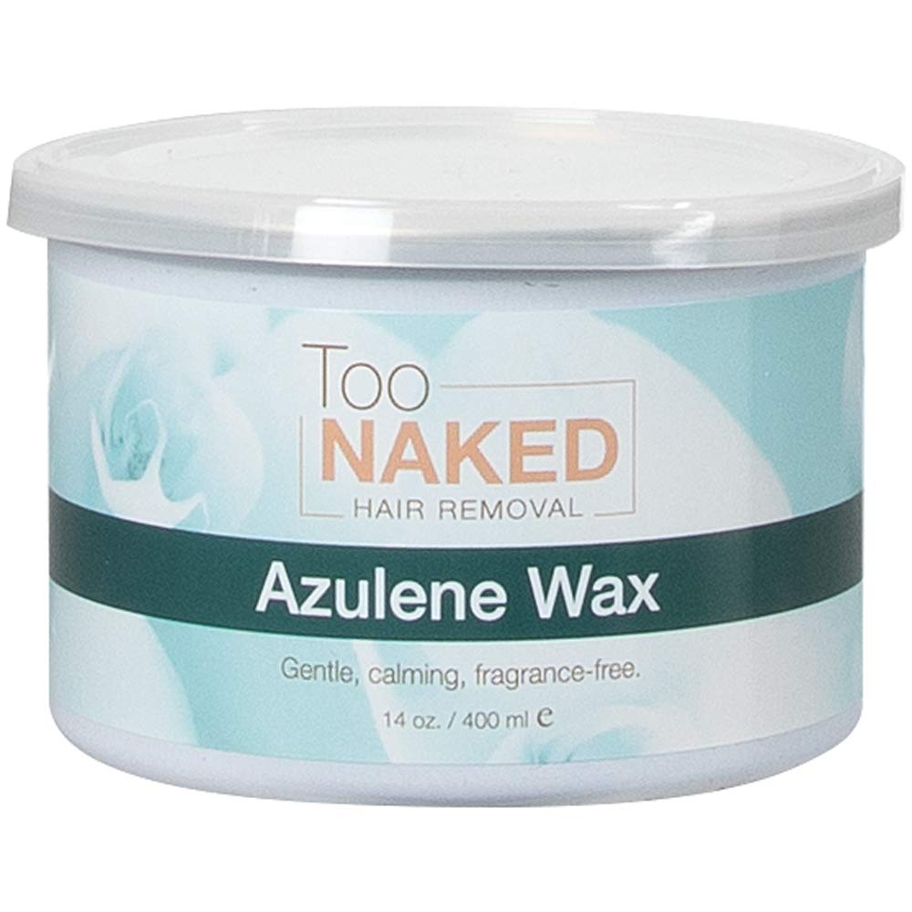 Too Naked Hair Removal Azulene Wax, Dolce Series, Extra Creamy, Gentle, Calming, Transparent Wax, Fragrance Free, 14 oz.