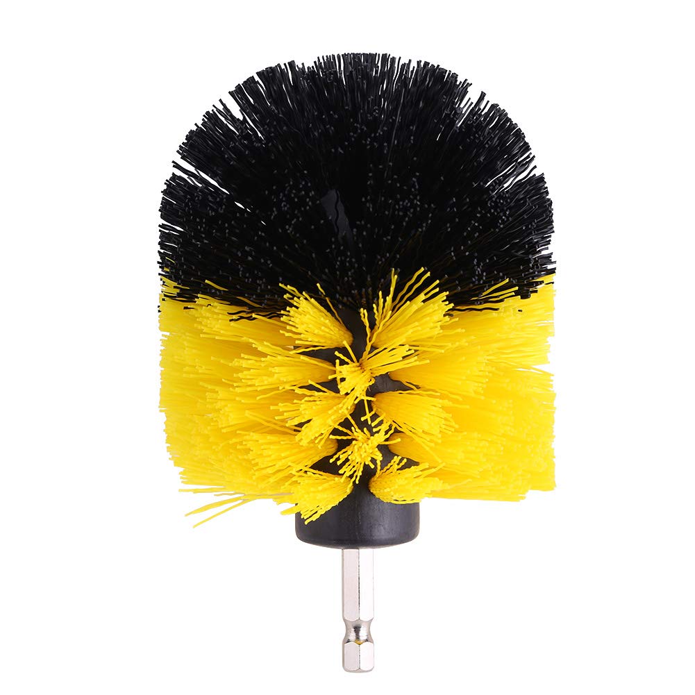 Drill Brush Tile Grout Cleaner Bathtub Toilet Brush PP Bristles Drill Attachment Cleaning Tool(3.5in)
