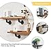 KINGSO 8x8cm Industrial Pipe Shelving Brackets Hardware Support Rustic Hanging Wall Mount Heavy Duty Farmhouse with Screw