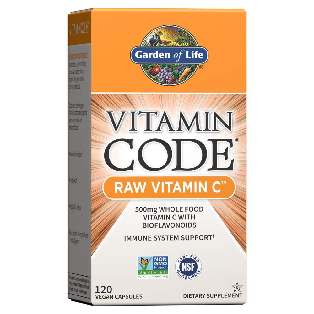 Garden of Life Vitamin Code Raw Vitamin C, 500mg Whole Food Vitamin C