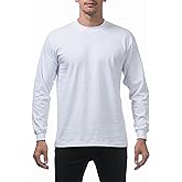 Pro Club Men's Heavyweight Cotton Long Sleeve Crew Neck T-Shirt
