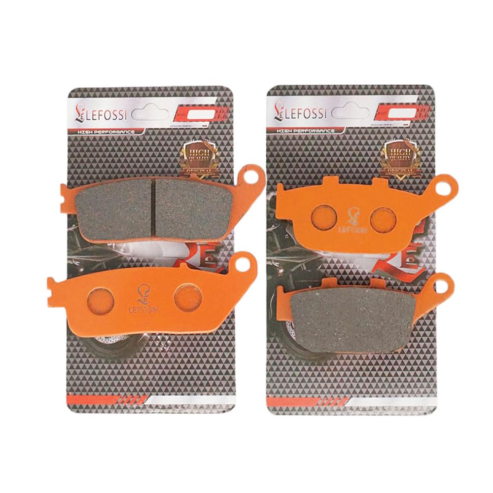 LE LEFOSSI Front Rear Carbon Fiber Brake Pads for Compatible with Honda CMX 300 Rebel 2018-2021 NC750 NC 750 S X D 2014 2015 2016 2017 2018 CMX 500 FA196F FA496R