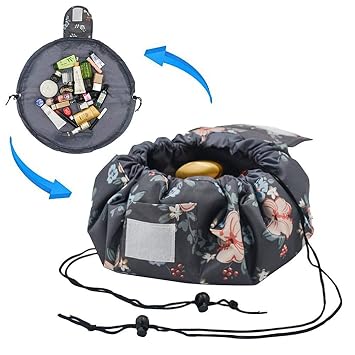 Drawstring Cosmetic Bag Large Capacity Waterproof Lazy Travel Makeup Brushes Toiletry Bag With #travel #backpack #2020 Drawstring Cosmetic Bag Large Capacity Waterproof Lazy Travel Makeup Brushes Toiletry Bag With