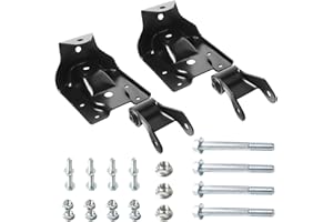 Rear Leaf Spring Hanger Bracket Shackle Kit Compatible with 1999-2013 Chevy Silverado GMC Sierra 1500 LH Driver Side & RH Pas