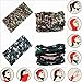 VANCROWN Headwear Head Wrap Sport Headband Sweatband 220 Patterns 12 in 1 Magic Scarf 12PCS & 6PCS 12 in 1 (12PCS.Camouflage 1)