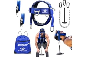 G Gabantt- Neck Exerciser and Neck Trainer. Adjustable Neck Harness Weight Lifting, 4 Way Neck Training - Head Harness for Neck Exercises and Neck Muscle Builder. Neck Strengthener Workout Equipment