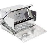 Grandpas Feeders Automatic Chicken Feeder - 20 lbs No Waste Poultry Feeder, Rat Proof &amp; Rodent Proof Treadle Chicken Feeder, Galvanized Steel with Lid, Feeds 6 Chickens up to 10 Days