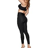 Leonisa High Waisted Compression Leggings for Women - Butt Lifting Anti Cellulite Pants